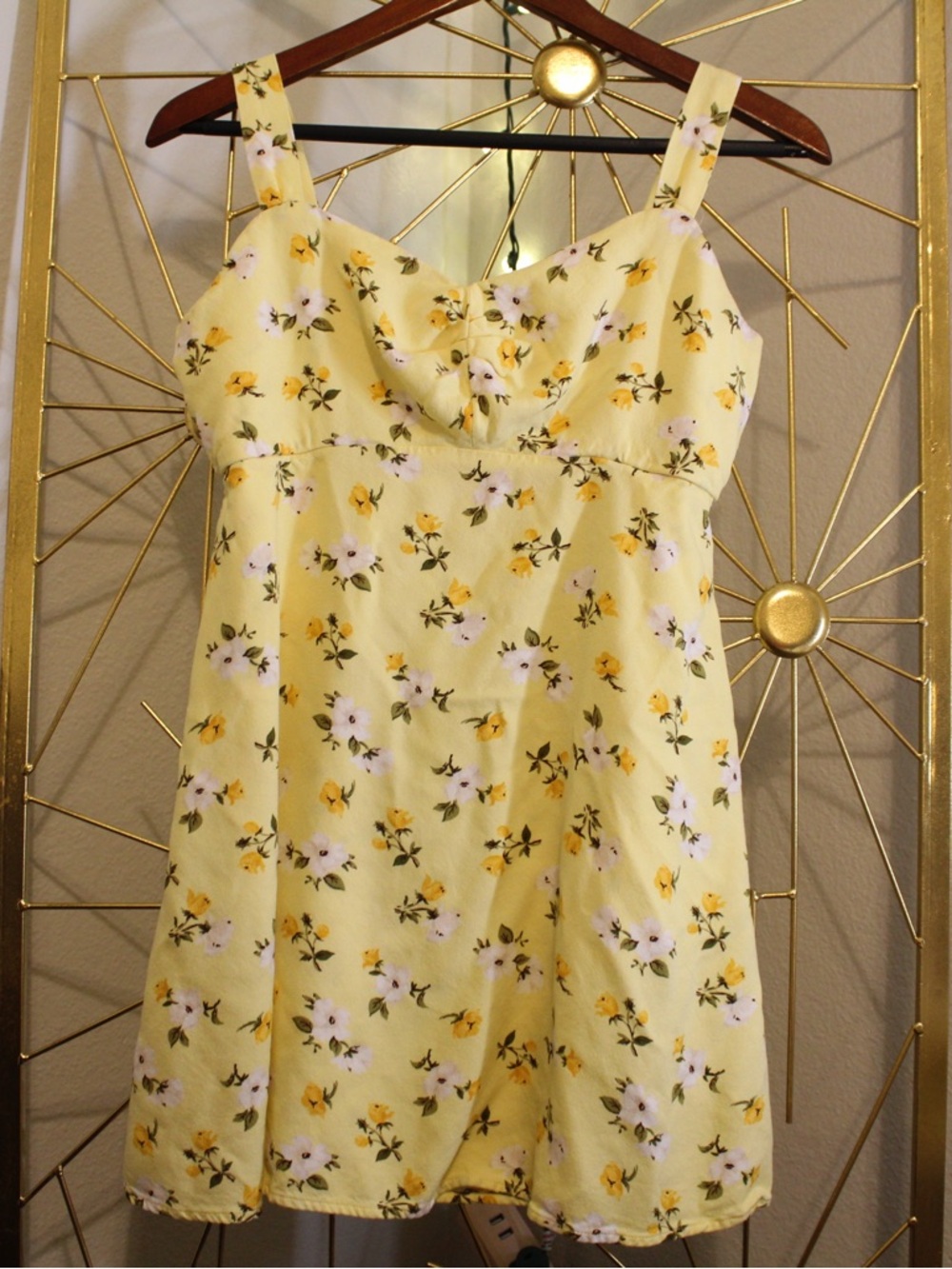 Old Navy Yellow Floral Mini Sundress